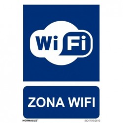 SEÑAL ZONA WIFI PVC 0,7mm...