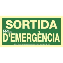 SEÑAL SORTIDA D'EMERGENCIA...