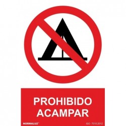 ADH PROHIBIDO ACAMPAR...