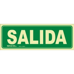 SEÑAL SALIDA 105X300 LUM...