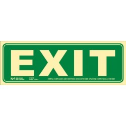 SEÑAL EXIT PVC 0,7MM CLASE...