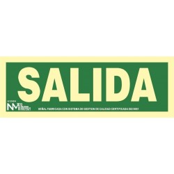 SEÑAL SALIDA PVC 0,7MM...