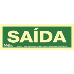 SEÑAL SAIDA PVC 0,7mm Clase...