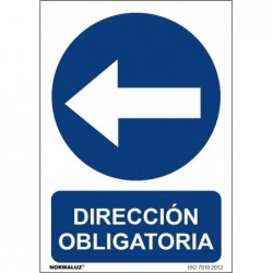 SEÑAL DIRECCION OBLIGATORIA...