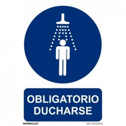 SEÑAL OBLIGATORIO DUCHARSE...