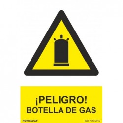 ALUM PELIGRO BOTELLA DE GAS...