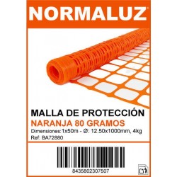 MALLA DE OBRA NARANJA DE 80...